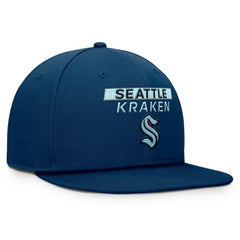 NHL Deep Sea Blue Seattle Kraken Fanatics Authentic Pro Prime Snapback Hat