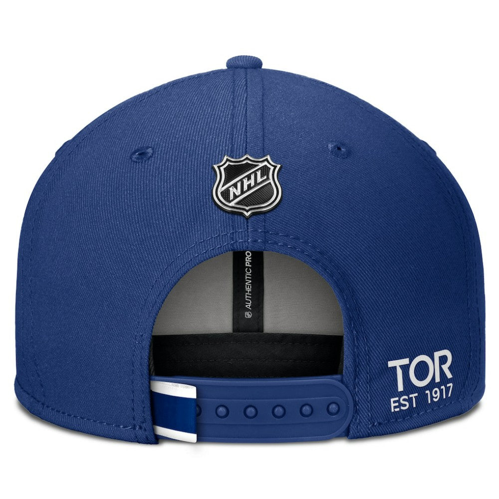 NHL Blue Toronto Maple Leafs Fanatics Authentic Pro Prime Snapback Hat