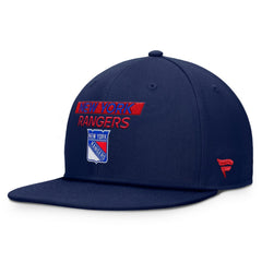 NHL Navy New York Rangers Fanatics Authentic Pro Prime Snapback Hat