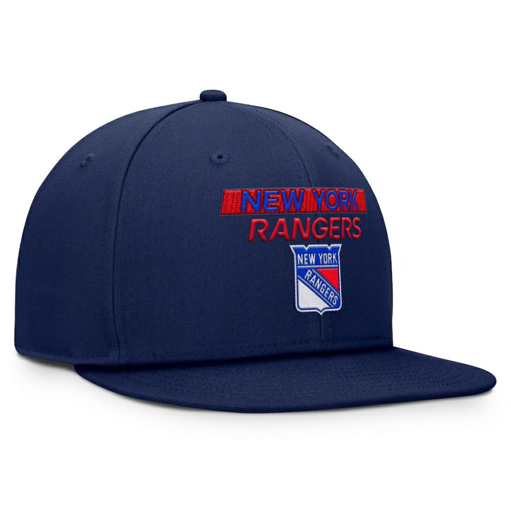 NHL Navy New York Rangers Fanatics Authentic Pro Prime Snapback Hat