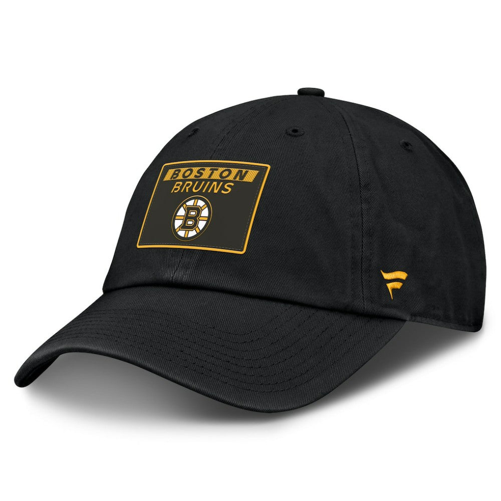NHL Black Boston Bruins Fanatics Authentic Pro Prime Adjustable Hat