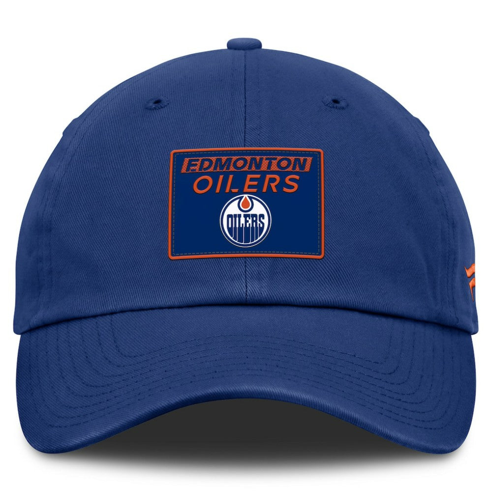 NHL Royal Edmonton Oilers Fanatics Authentic Pro Prime Adjustable Hat