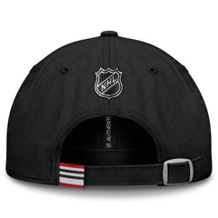 NHL Black Chicago Blackhawks Fanatics Authentic Pro Prime Adjustable Hat