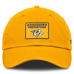 NHL Gold Nashville Predators Fanatics Authentic Pro Prime Adjustable Hat