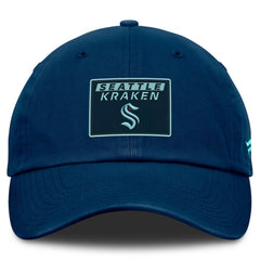 NHL Deep Sea Blue Seattle Kraken Fanatics Authentic Pro Prime Adjustable Hat