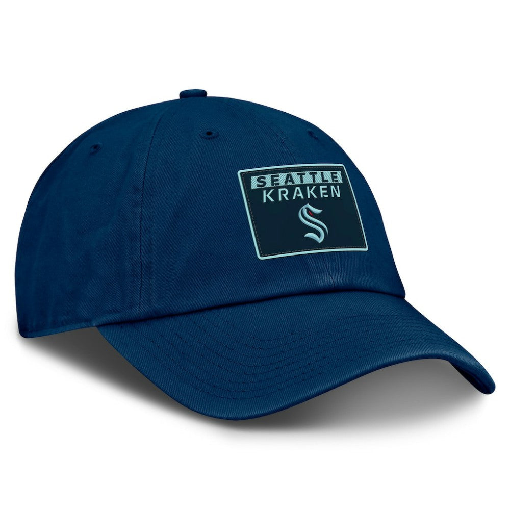 NHL Deep Sea Blue Seattle Kraken Fanatics Authentic Pro Prime Adjustable Hat