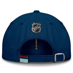 NHL Deep Sea Blue Seattle Kraken Fanatics Authentic Pro Prime Adjustable Hat
