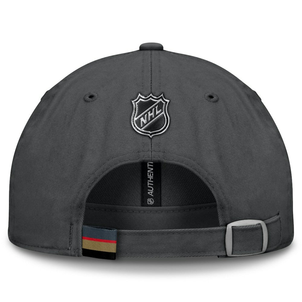 NHL Gray Vegas Golden Knights Fanatics Authentic Pro Prime Adjustable Hat