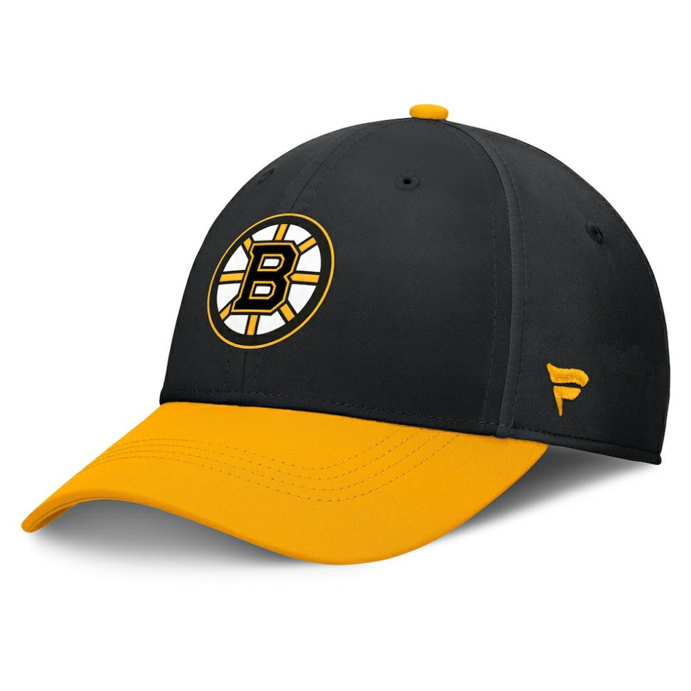 NHL Black/Gold Boston Bruins Fanatics Authentic Pro Rink Flex Hat