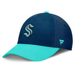 NHL Deep Sea Blue/Light Blue Seattle Kraken Fanatics Authentic Pro Rink Flex Hat
