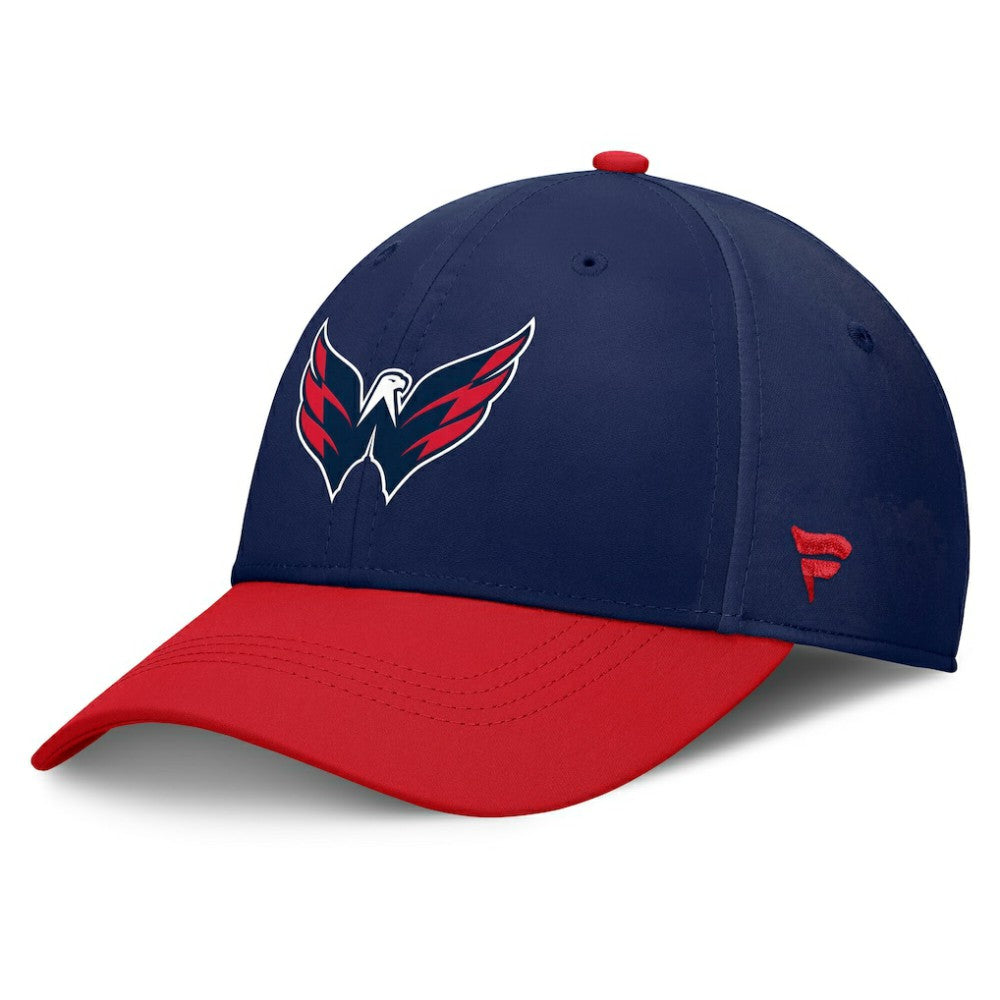 NHL Navy/Red Washington Capitals Fanatics Authentic Pro Rink Flex Hat