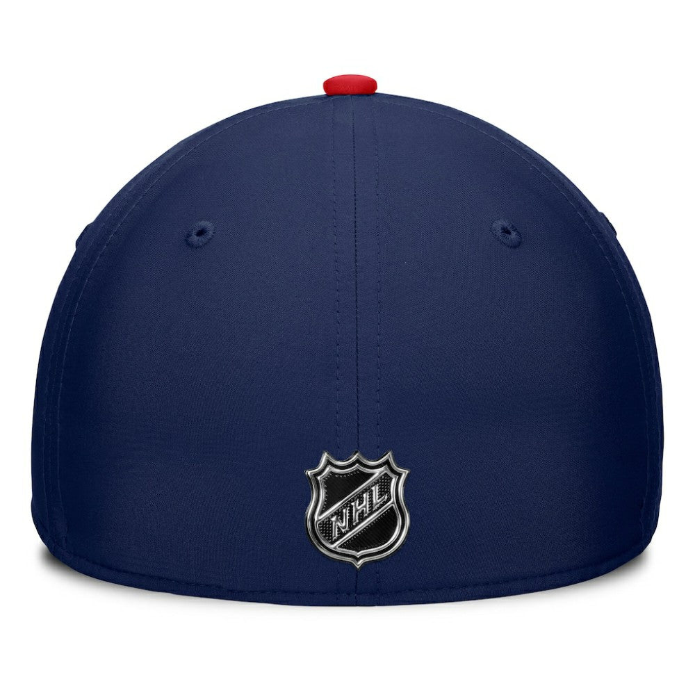NHL Navy/Red Washington Capitals Fanatics Authentic Pro Rink Flex Hat