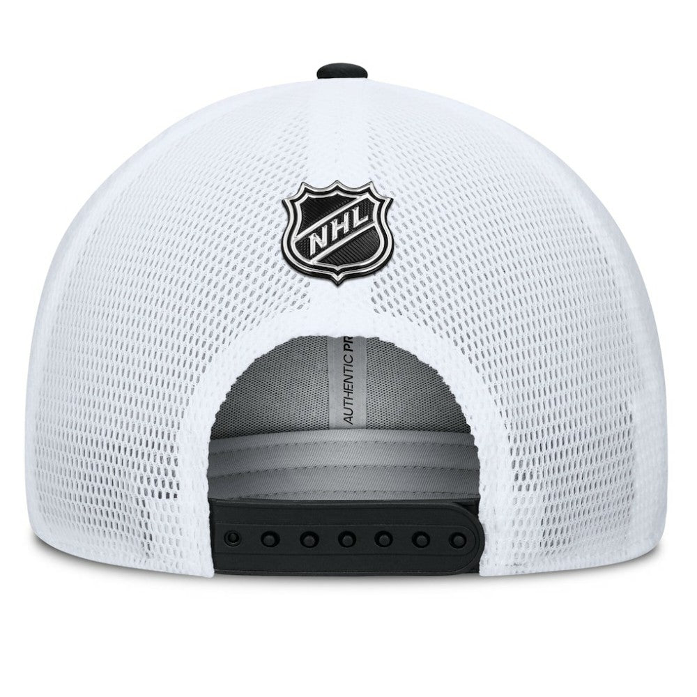 NHL Black/Gold Boston Bruins Fanatics Authentic Pro A-Frame Rink Adjustable Hat