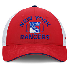 NHL Red/White New York Rangers Fanatics Authentic Pro Rink Trucker Hat