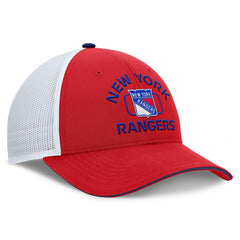 NHL Red/White New York Rangers Fanatics Authentic Pro Rink Trucker Hat