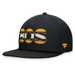 NHL Black Boston Bruins Fanatics Authentic Pro Rink Snapback Hat