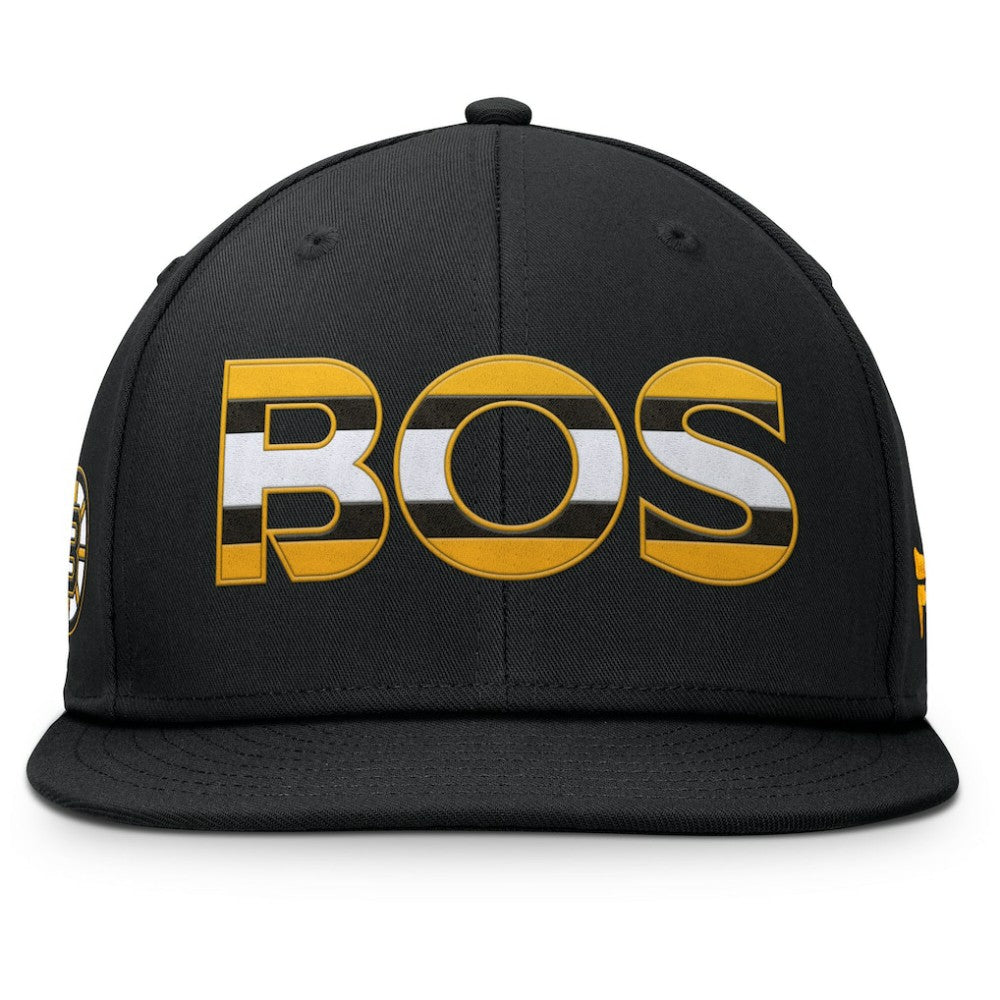 NHL Black Boston Bruins Fanatics Authentic Pro Rink Snapback Hat