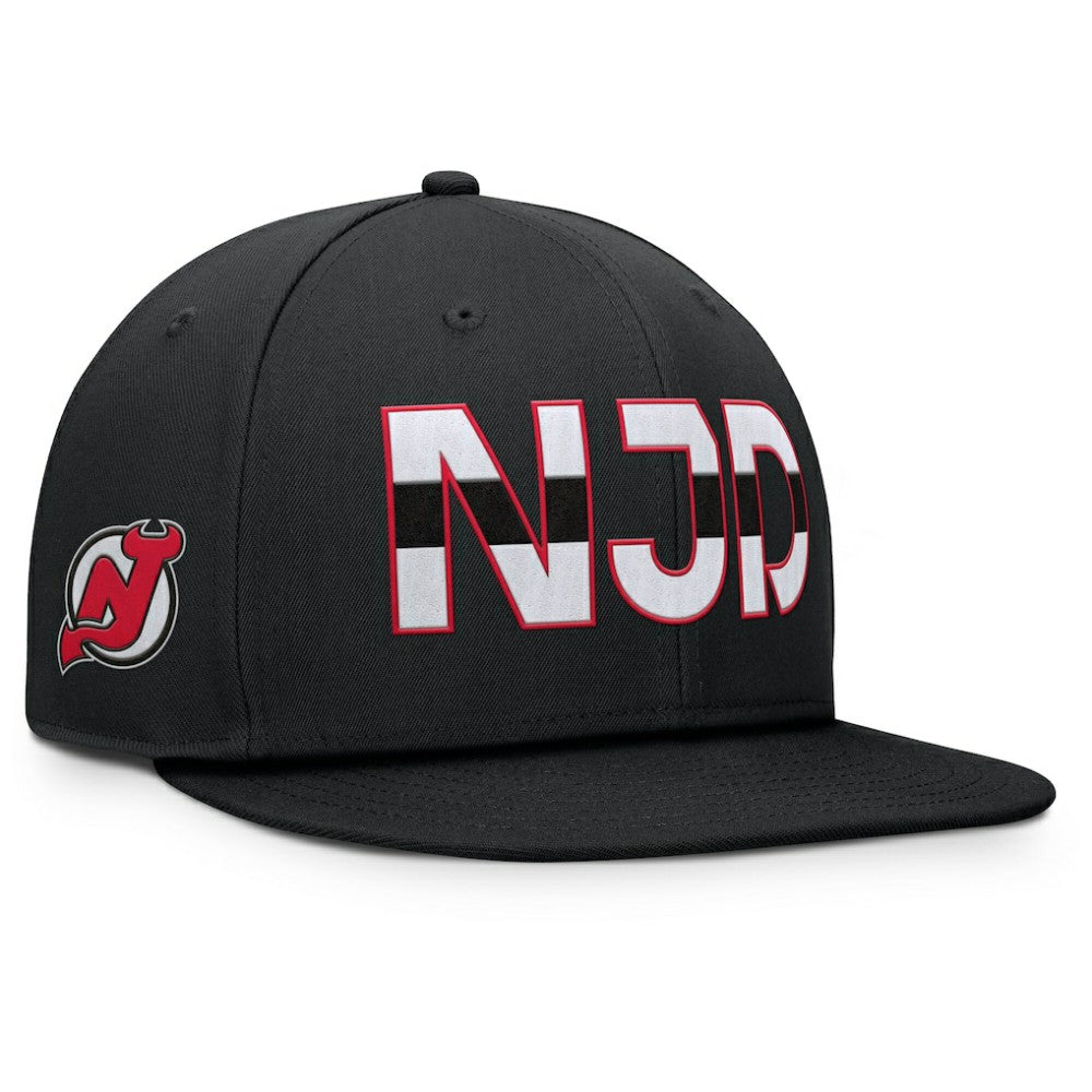 NHL Black New Jersey Devils Fanatics Authentic Pro Rink Snapback Hat