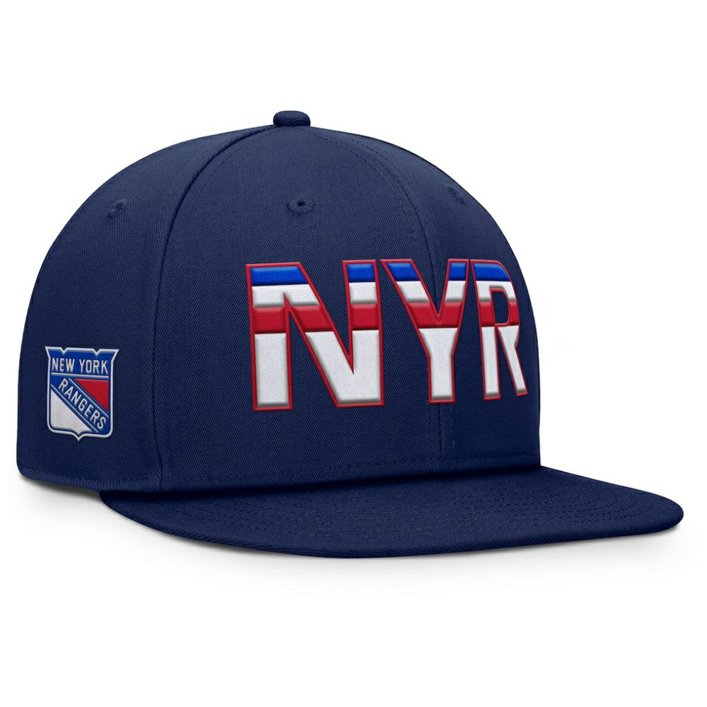 NHL Navy New York Rangers Fanatics Authentic Pro Rink Snapback Hat