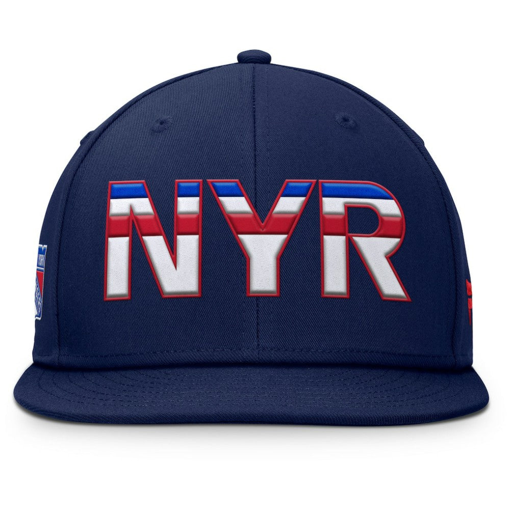 NHL Navy New York Rangers Fanatics Authentic Pro Rink Snapback Hat