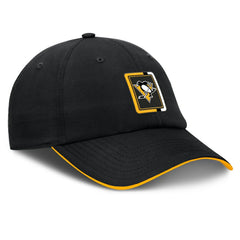 NHL Black/Gold Pittsburgh Penguins Fanatics Authentic Pro Ripstop Adjustable Hat