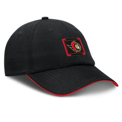 NHL Black/Red Ottawa Senators Fanatics Authentic Pro Ripstop Adjustable Hat