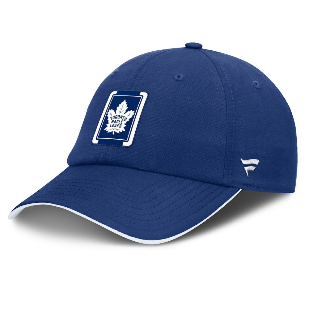 NHL Blue/White Toronto Maple Leafs Fanatics Authentic Pro Ripstop Adjustable Hat