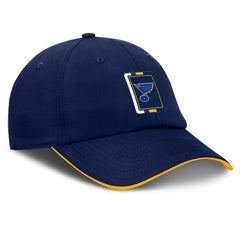 NHL Navy/Gold St. Louis Blues Fanatics Authentic Pro Ripstop Adjustable Hat