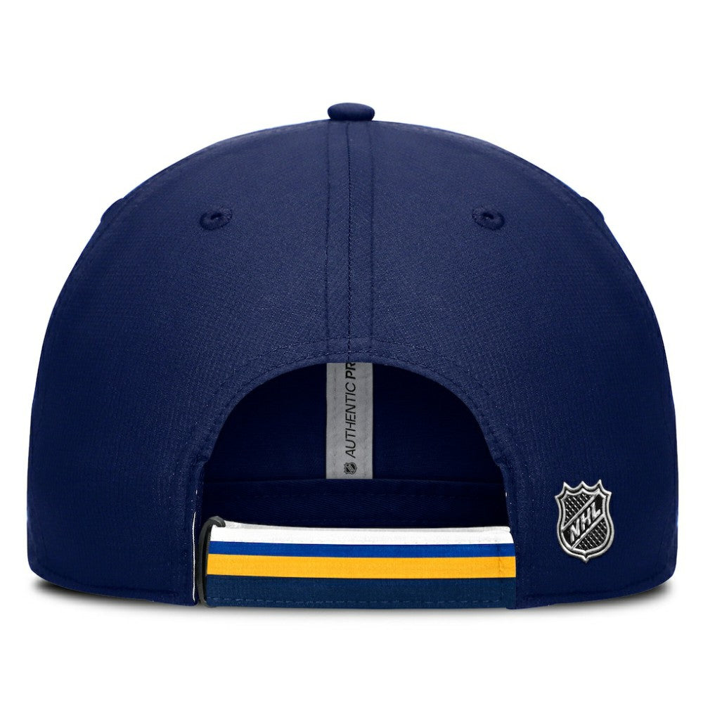 NHL Navy/Gold St. Louis Blues Fanatics Authentic Pro Ripstop Adjustable Hat