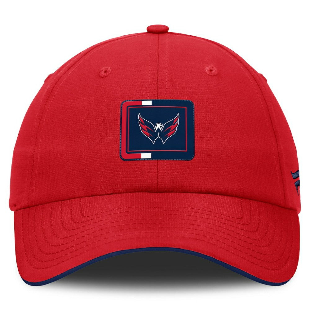 NHL Red/Navy Washington Capitals Fanatics Authentic Pro Ripstop Adjustable Hat