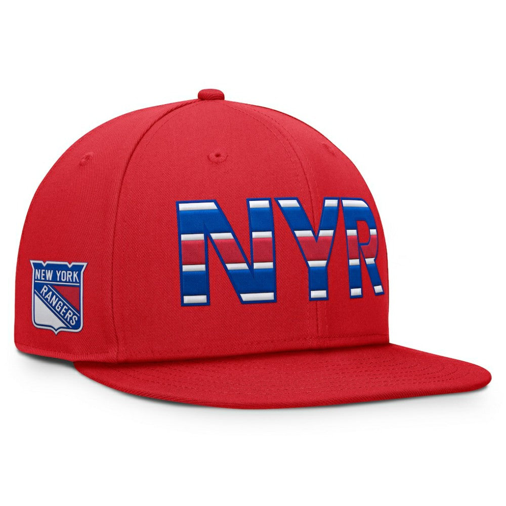 NHL Red New York Rangers Fanatics Authentic Pro Team Rink Snapback Hat