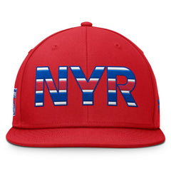 NHL Red New York Rangers Fanatics Authentic Pro Team Rink Snapback Hat