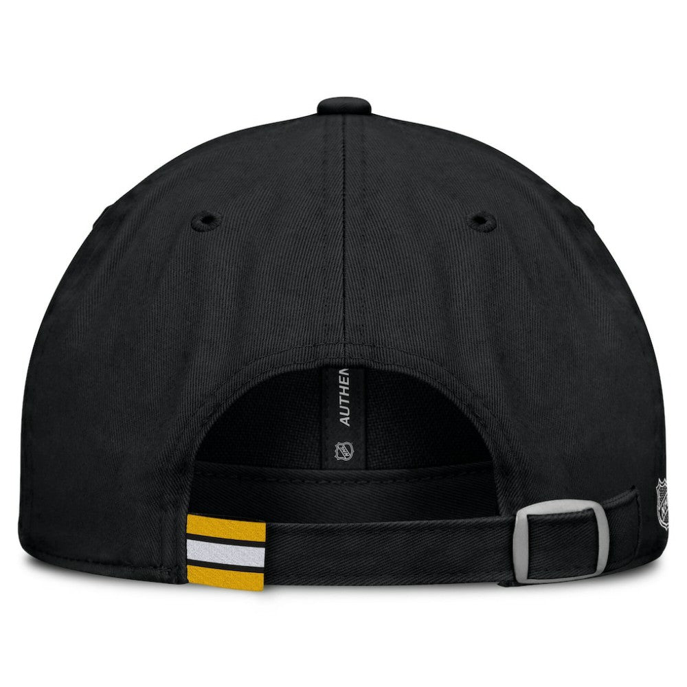 NHL Black Boston Bruins Fanatics Women's Authentic Pro Rink Adjustable Hat