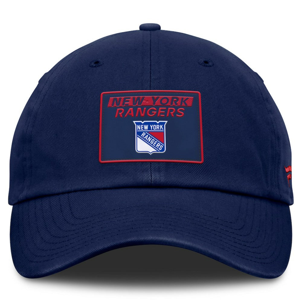 NHL Navy New York Rangers Fanatics Women's Authentic Pro Rink Adjustable Hat