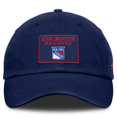 NHL Navy New York Rangers Fanatics Women's Authentic Pro Rink Adjustable Hat