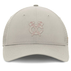 NHL Tan Chicago Blackhawks Fanatics Women's Authentic Pro Road Trucker Adjustable Hat