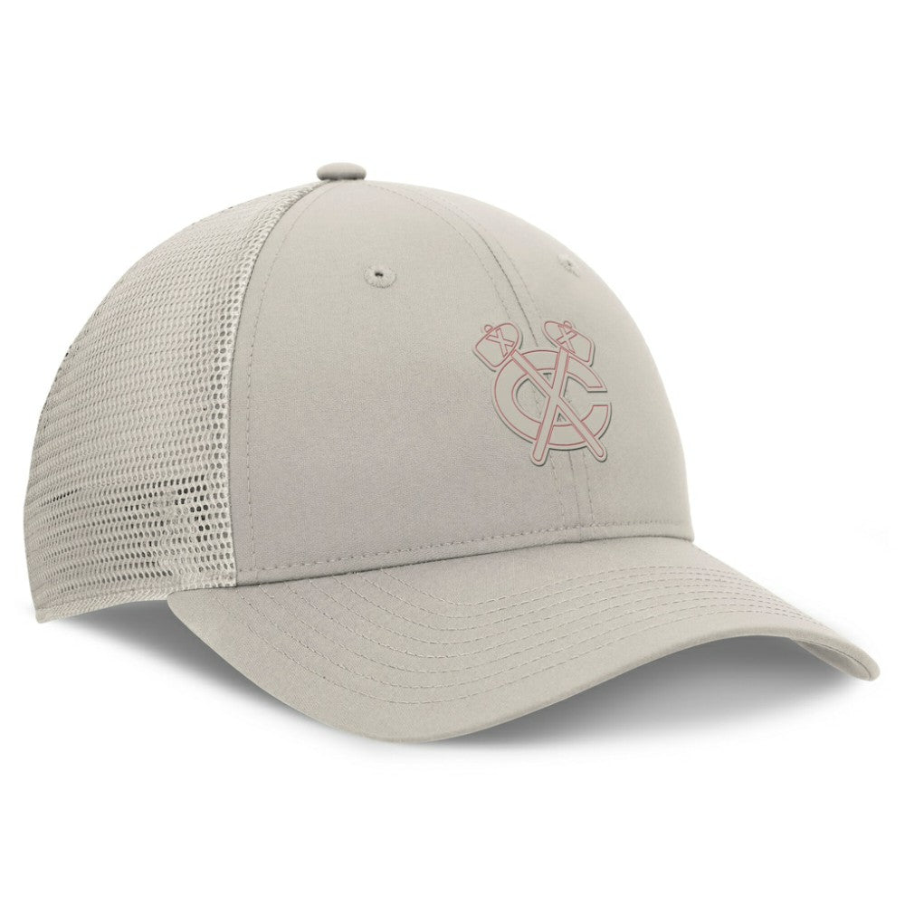 NHL Tan Chicago Blackhawks Fanatics Women's Authentic Pro Road Trucker Adjustable Hat