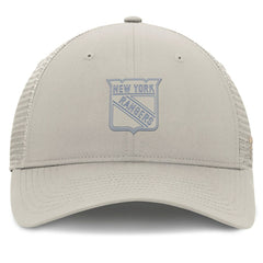 NHL Tan New York Rangers Fanatics Women's Authentic Pro Road Trucker Adjustable Hat