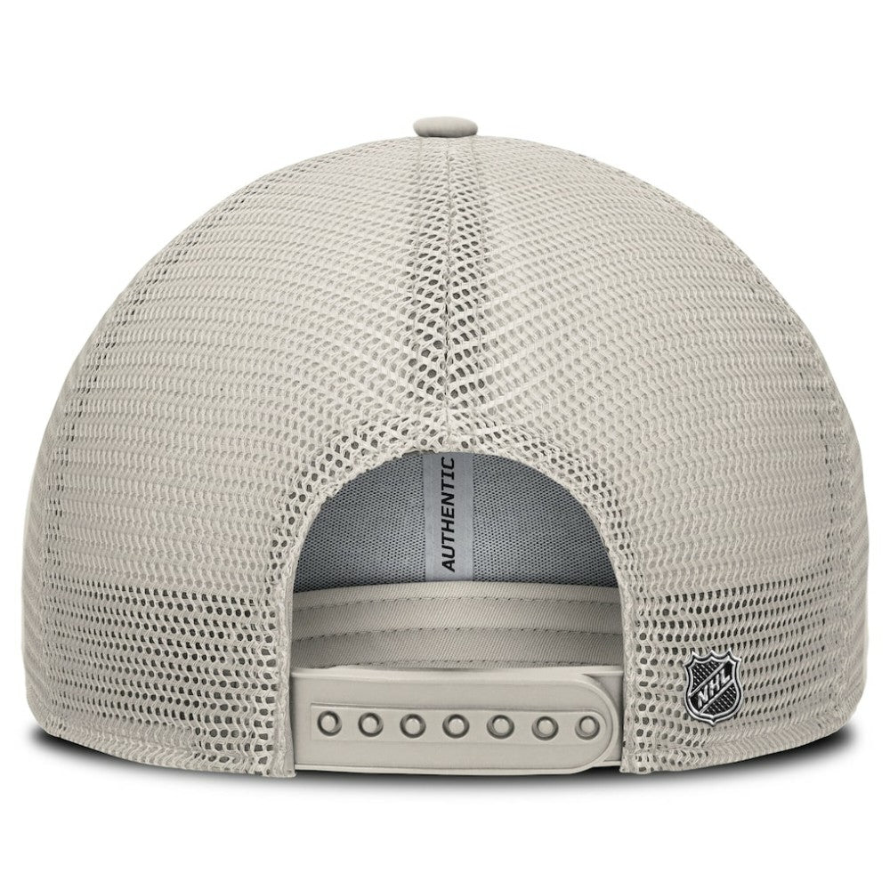 NHL Tan Pittsburgh Penguins Fanatics Women's Authentic Pro Road Trucker Adjustable Hat