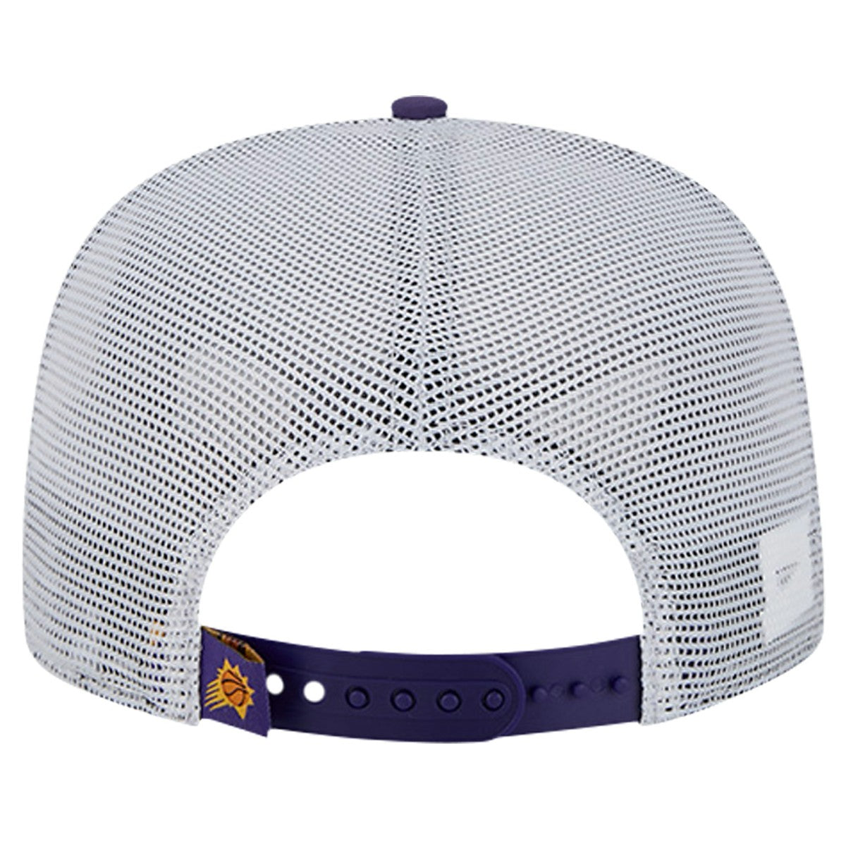 NBA Phoenix Suns Puff Print Team Code A-Frame 9FIFTY Trucker Snapback Hat