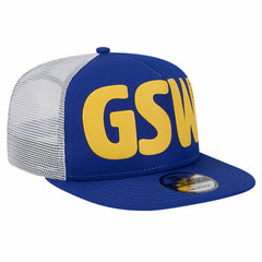 NBA Golden State Warriors Puff Print Team Code A-Frame 9FIFTY Trucker Snapback Hat sale