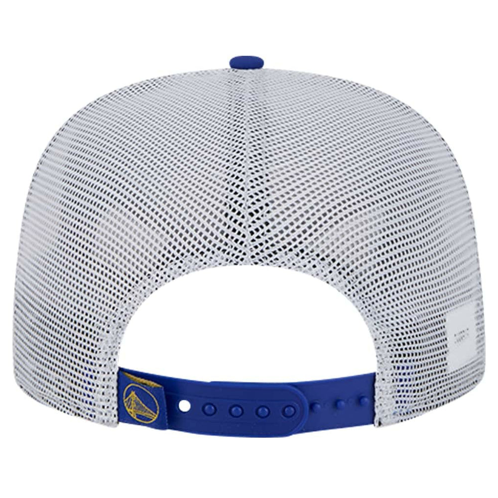 NBA Golden State Warriors Puff Print Team Code A-Frame 9FIFTY Trucker Snapback Hat sale