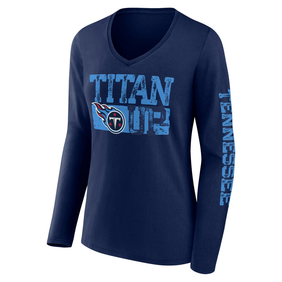 Hometown Sweep Long Sleeve V-Neck T-Shirt - Tennessee Titans