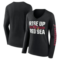 Hometown Sweep Long Sleeve V-Neck T-Shirt - Arizona Cardinals