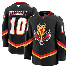 NHL Black Jonathan Huberdeau Calgary Flames Fanatics Alternate Premium Jersey