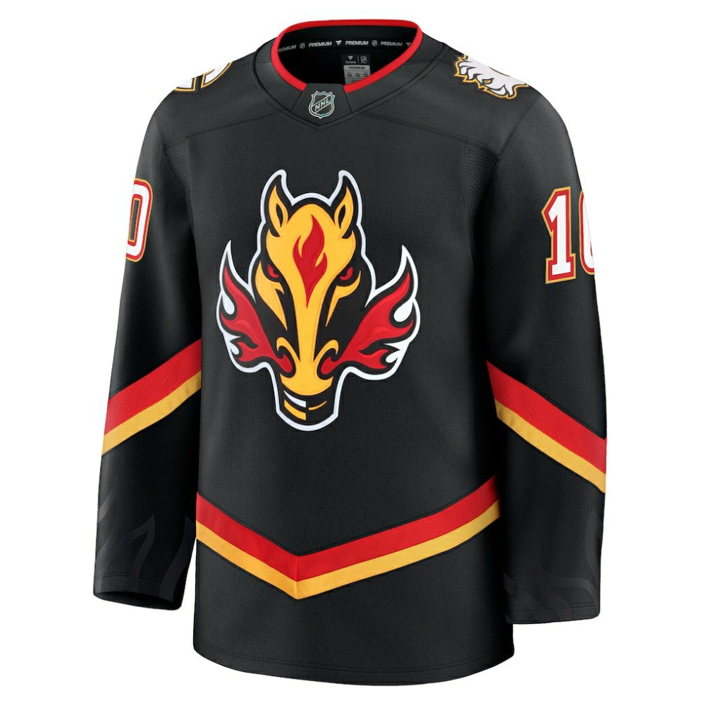 NHL Black Jonathan Huberdeau Calgary Flames Fanatics Alternate Premium Jersey