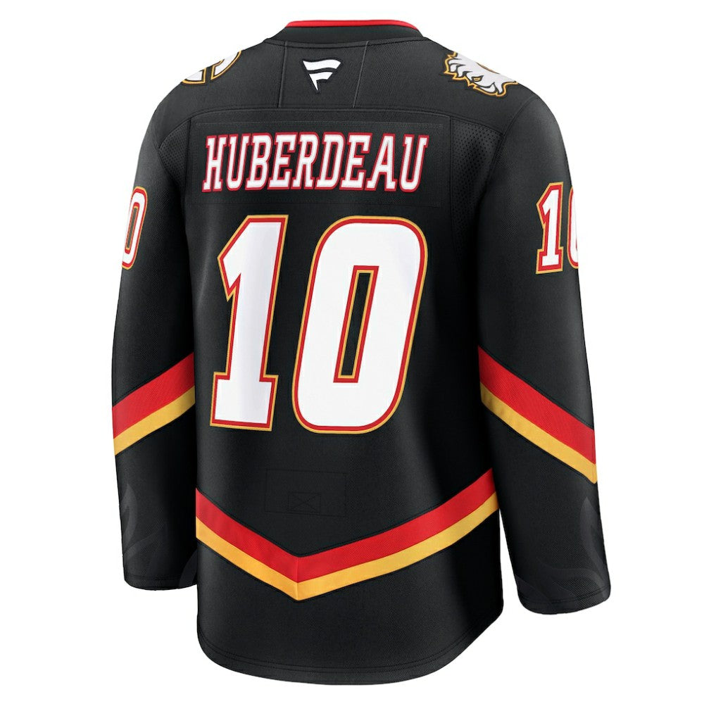 NHL Black Jonathan Huberdeau Calgary Flames Fanatics Alternate Premium Jersey