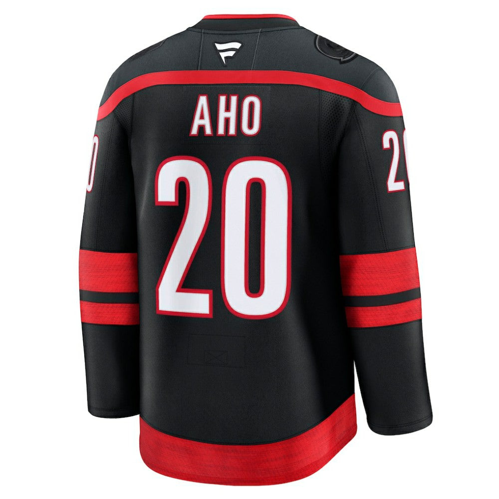 NHL Black Sebastian Aho Carolina Hurricanes Fanatics Home Premium Jersey