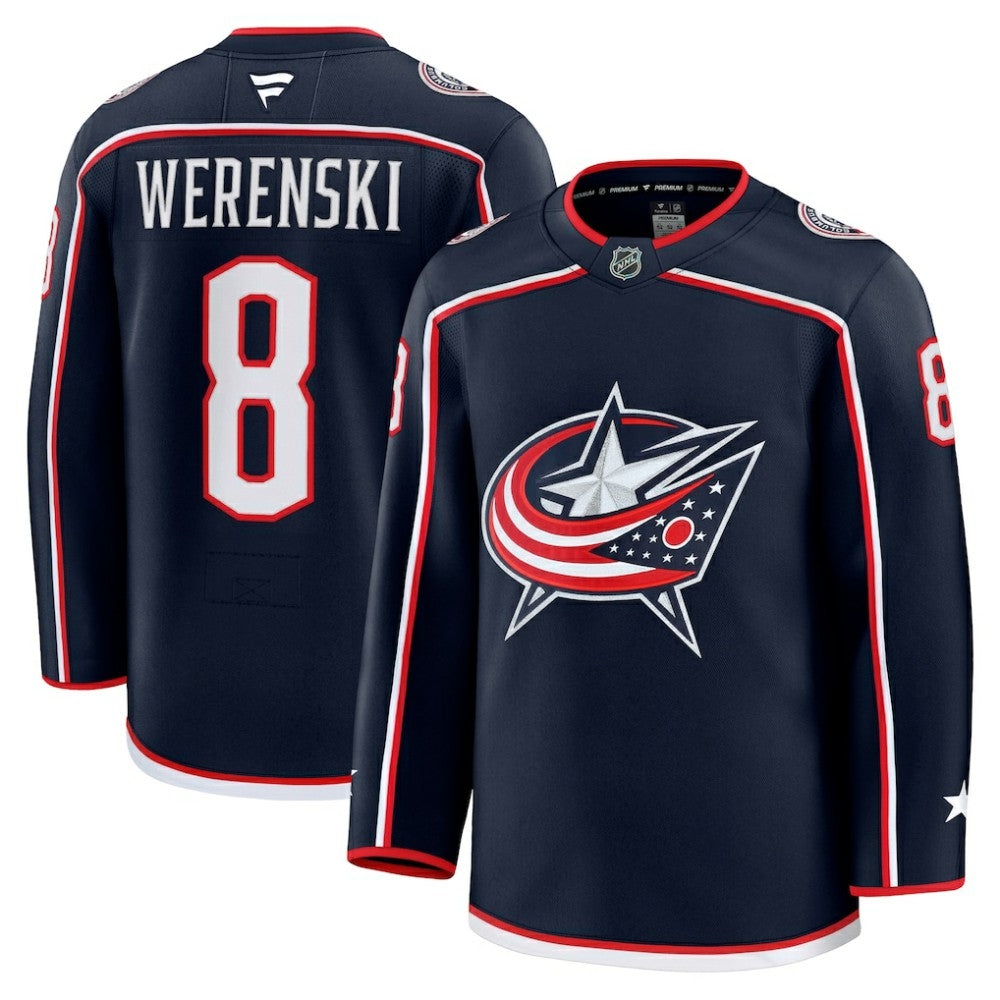 NHL Navy Zach Werenski Columbus Blue Jackets Fanatics Home Premium Jersey