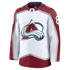NHL White Cale Makar Colorado Avalanche Fanatics Away Premium Jersey